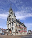 Ancient city hall at market square, Gouda, Netherlands Royalty Free Stock Photo